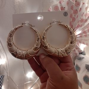 Gold Bamboo Earrings